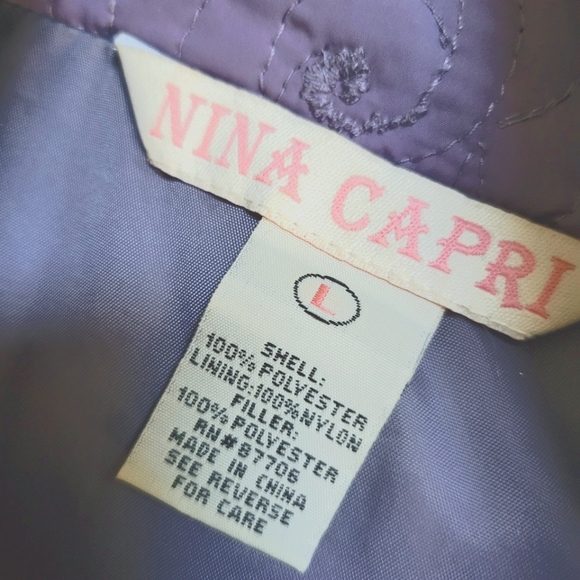 Quilted  Purple Vest - Picture 4 of 5